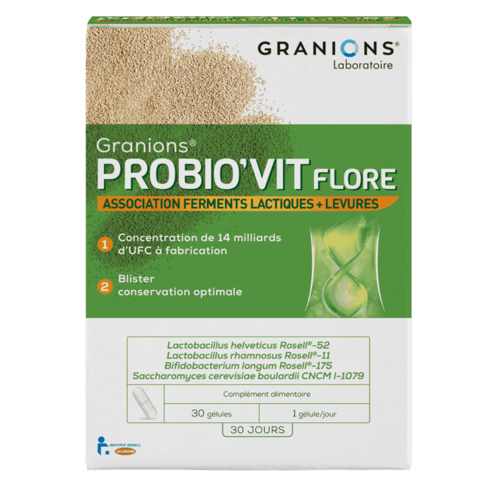 Granions Probio'vit Flore 30 gélules : renforcez vos défenses immunitaires à la source ! Granions Probio'vit Flore 30 gélules : renforcez vos défenses immunitaires à la source !