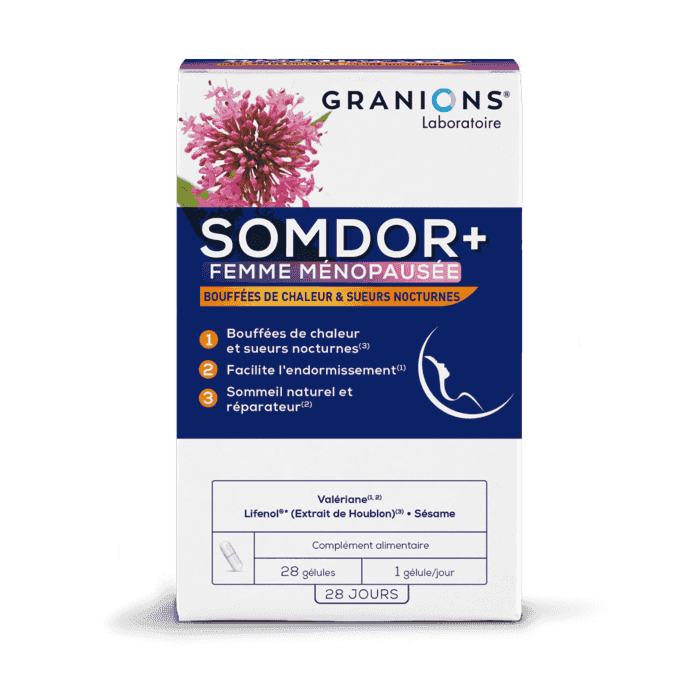 Granions Somdor Femme Ménopausée
Bouffées de chaleur et sueurs nocturnes Granions Somdor Femme Ménopausée
Bouffées de chaleur et sueurs nocturnes