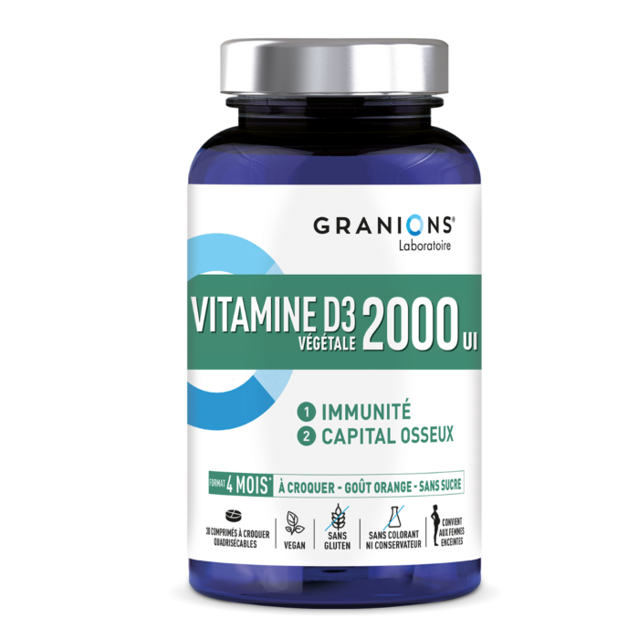 Vitamines D3 Végétale 2000ui