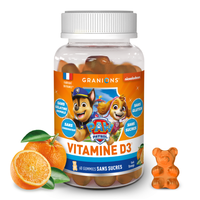 Pat patrouille - vitamine D3 - 60 gummies sans sucres - granions