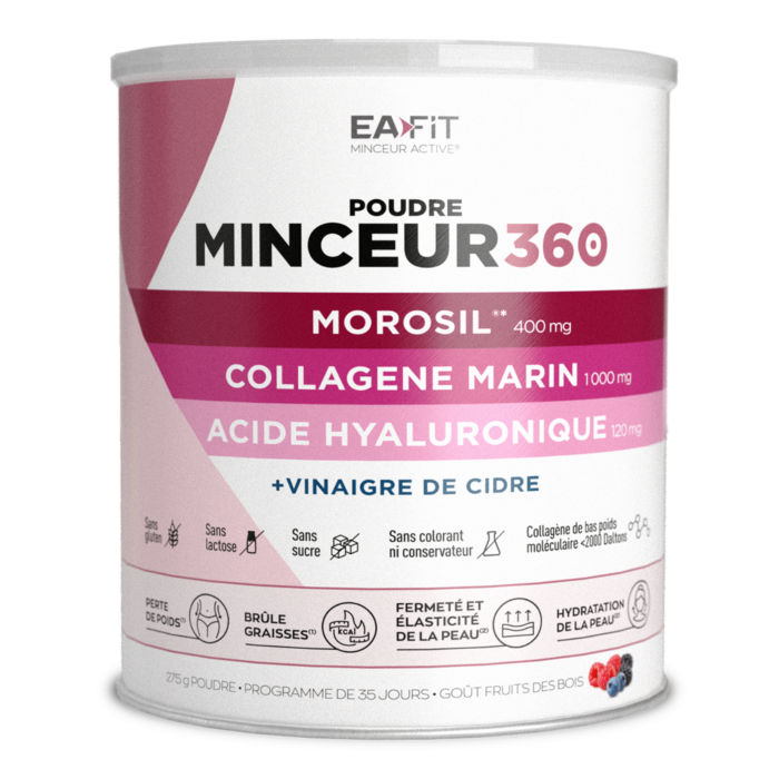 eafit poudre minceur 360 morosil collagene acide hyaluronique