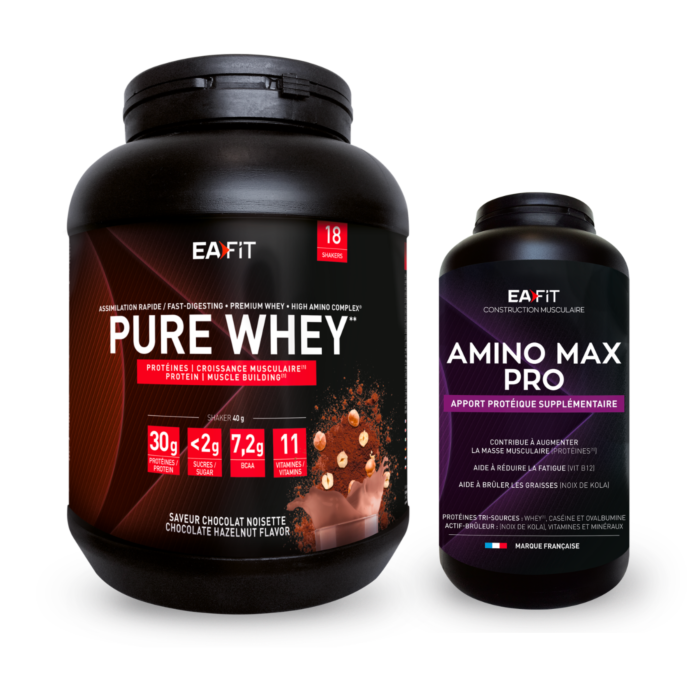 PACK 100% WHEY CHOCOLAT NOISETTE
100% Pure croissance musculaire ! PACK 100% WHEY CHOCOLAT NOISETTE
100% Pure croissance musculaire !