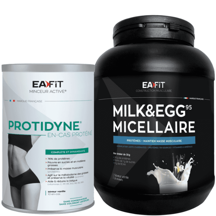 Duo Protéine de sèche à 2 EAFIT, pour les couples qui veulent perdre du poids ensemble !