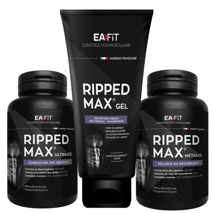 Pack EAFIT Ripped Max Abdos Metabol : 1 EAFIT Ripped Max Ultimate + 1 EAFIT Ripped Max Gel Adbos + 1 EAFIT Ripped Max Metabol Pack EAFIT Ripped Max Abdos Metabol : 1 EAFIT Ripped Max Ultimate + 1 EAFIT Ripped Max Gel Adbos + 1 EAFIT Ripped Max Metabol