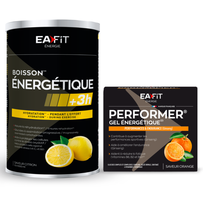 Ce pack composé d'une boisson énergétique + de 3 heures et d'un pack de 10 dosettes finisher permettra de fournir toute l'énergie nécessaire pendant une sortie d'endurance longue Ce pack composé d'une boisson énergétique + de 3 heures et d'un pack de 10 dosettes finisher permettra de fournir toute l'énergie nécessaire pendant une sortie d'endurance longue