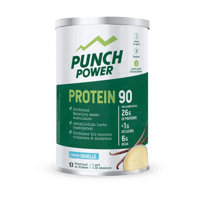 Punch Power Protein 90 - 450 g - Saveur Vanille - Séchage et définition musculaire