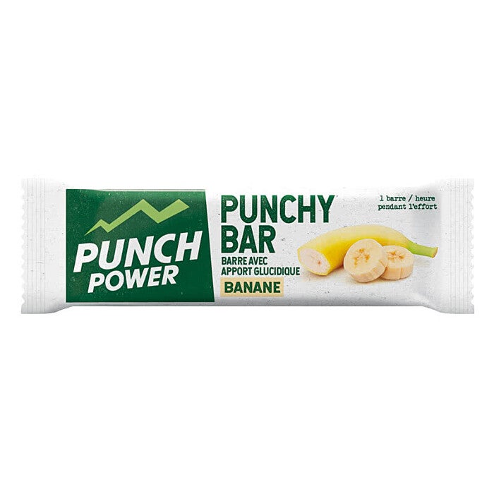 Punch Power Punchybar saveur banane - Barre énergétique gourmande, texture moelleuse qui ne colle pas aux doigts !