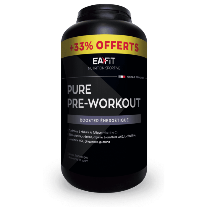 EAFIT Pure Pre-Workout + 33 % offerts ! Puissance et congestion pour des séances qui déchirent !