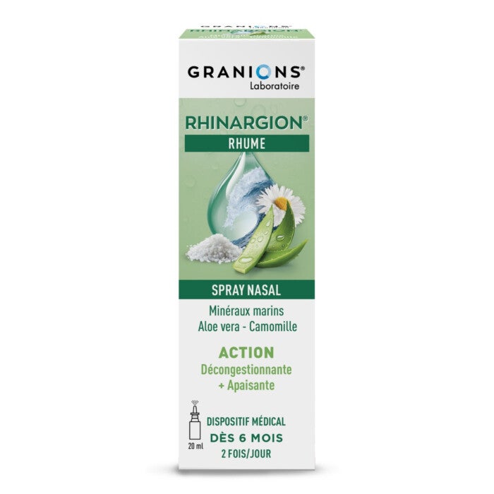 GRANIONS Rhinargion - Spray nasal décongestionnant et apaisant GRANIONS Rhinargion - Spray nasal décongestionnant et apaisant