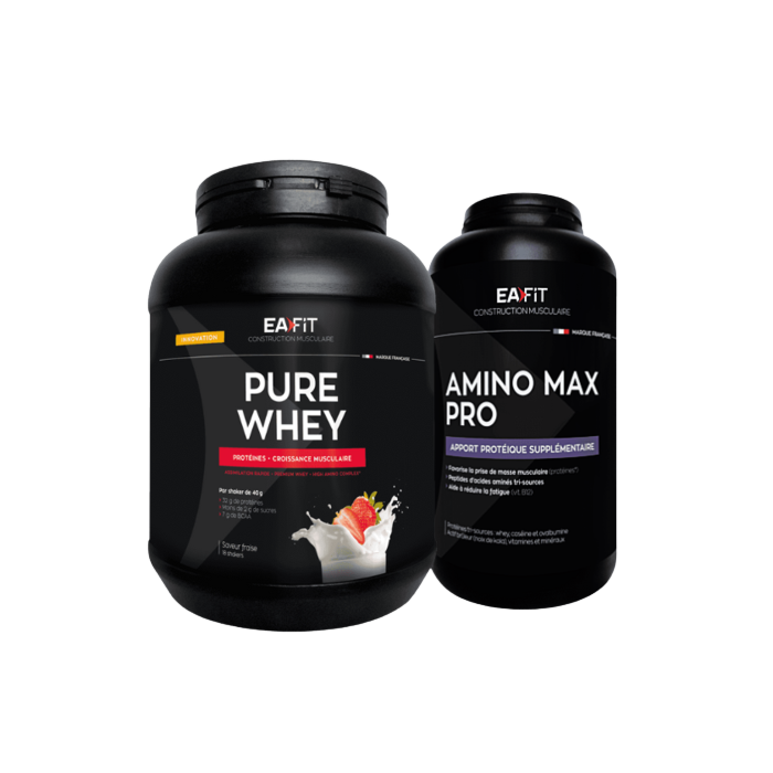 Pack 100 % Whey - Prise de volume sec optimisée Pack 100 % Whey - Prise de volume sec optimisée