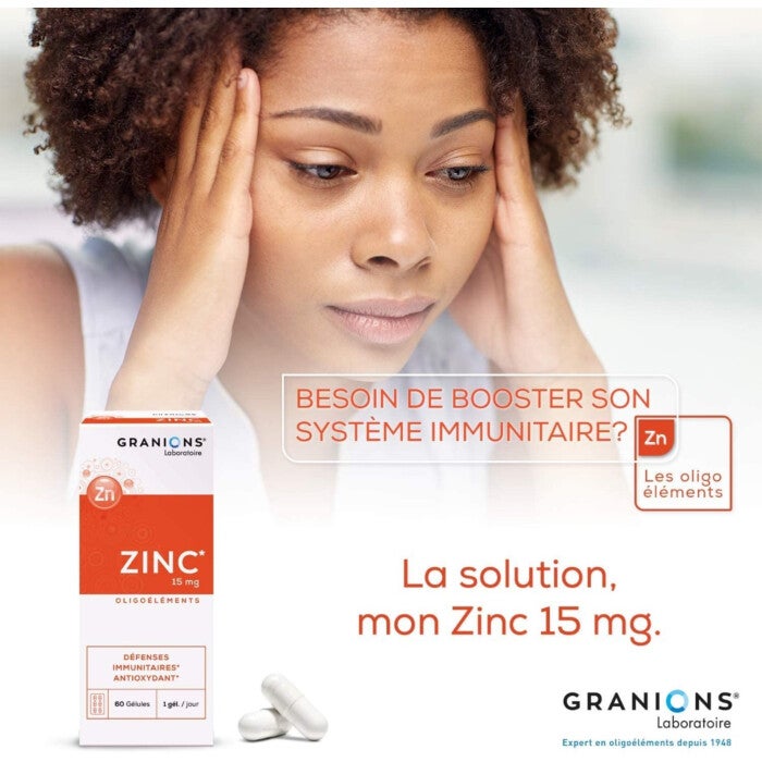 Complément Alimentaire Zinc 15 Mg BERTIL'S - 100 Comprimés Pour Immunité, Cheveux, Peau, Ongles