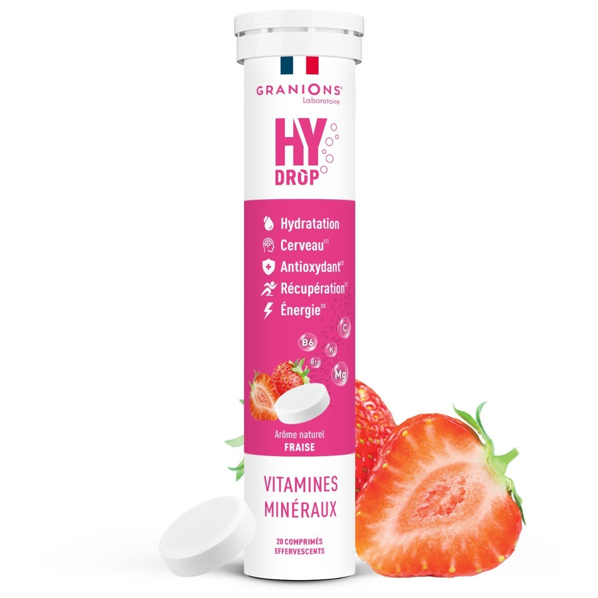 Pastille hydratation Électrolytes HYDROP - Fraise