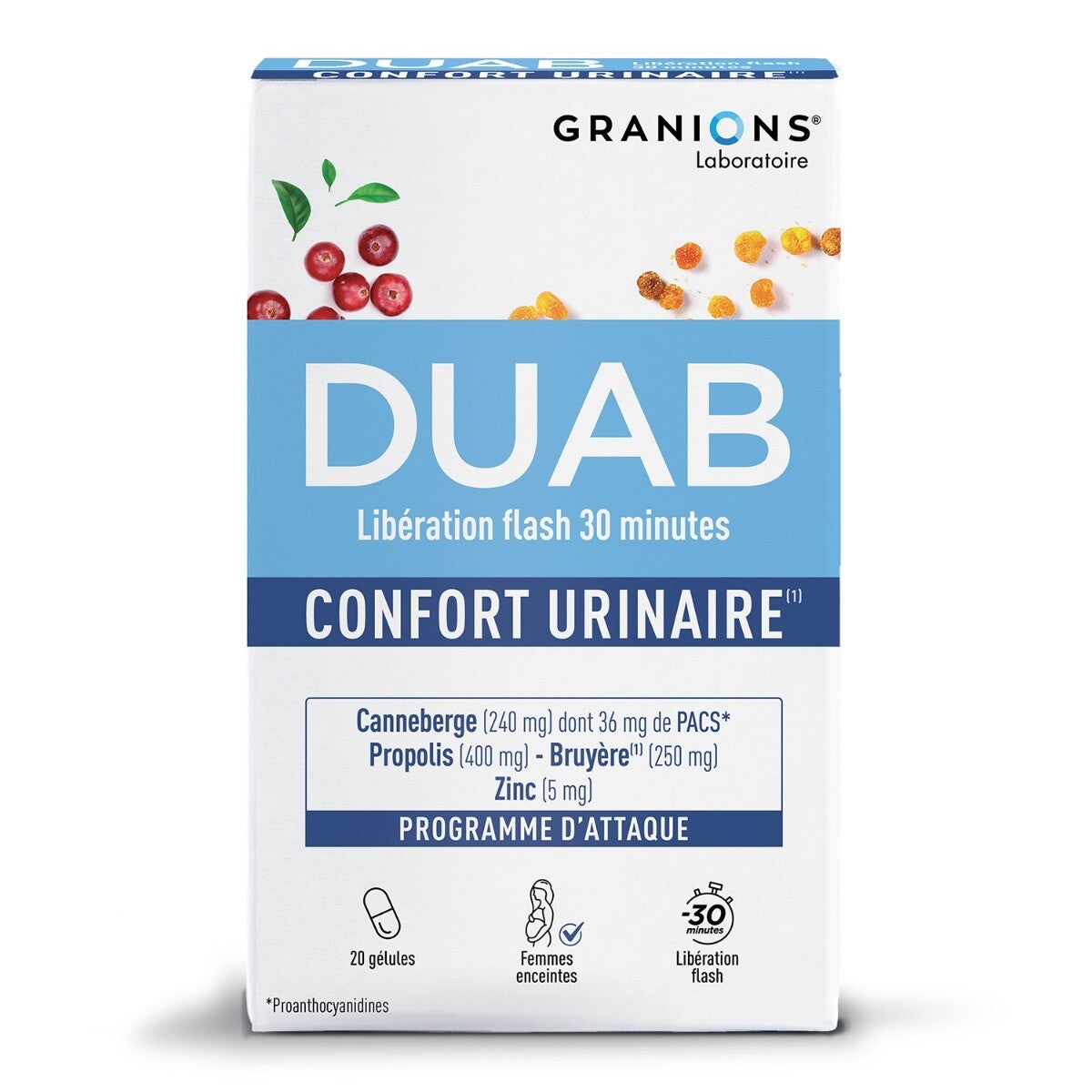 Duab - Inconfort Urinaire - Cranberry - Propolis - Zinc