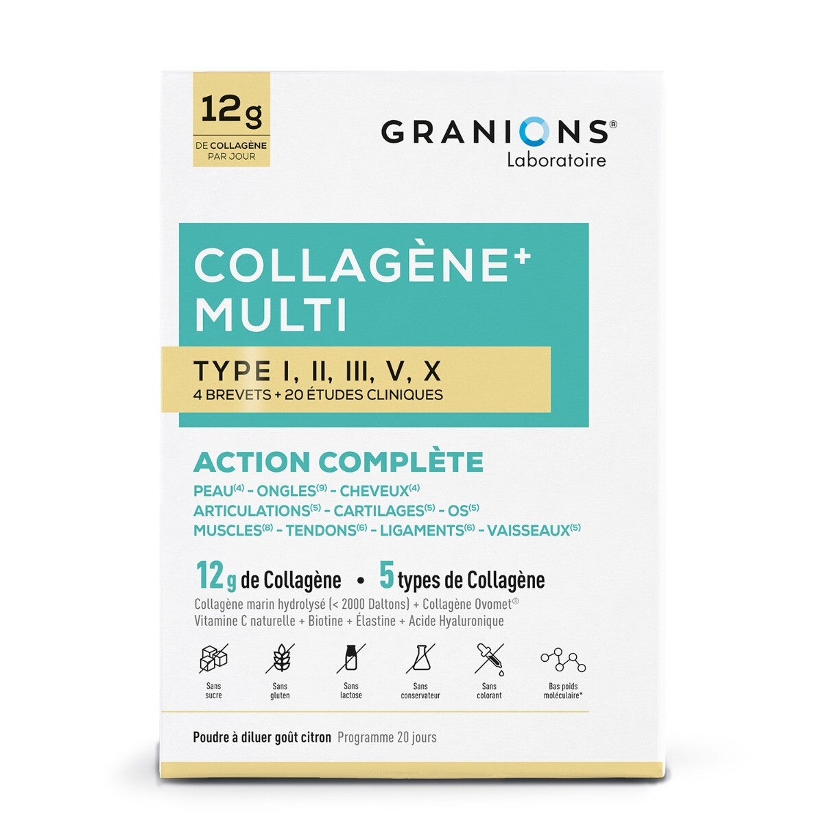 Collag&egrave;ne+ Multi type I, II, III, V, X - Poudre