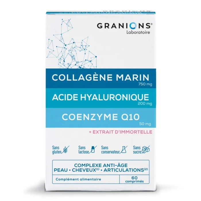 Complexe anti-&acirc;ge Collag&egrave;ne, Acide Hyaluronique & Coenzyme Q10 