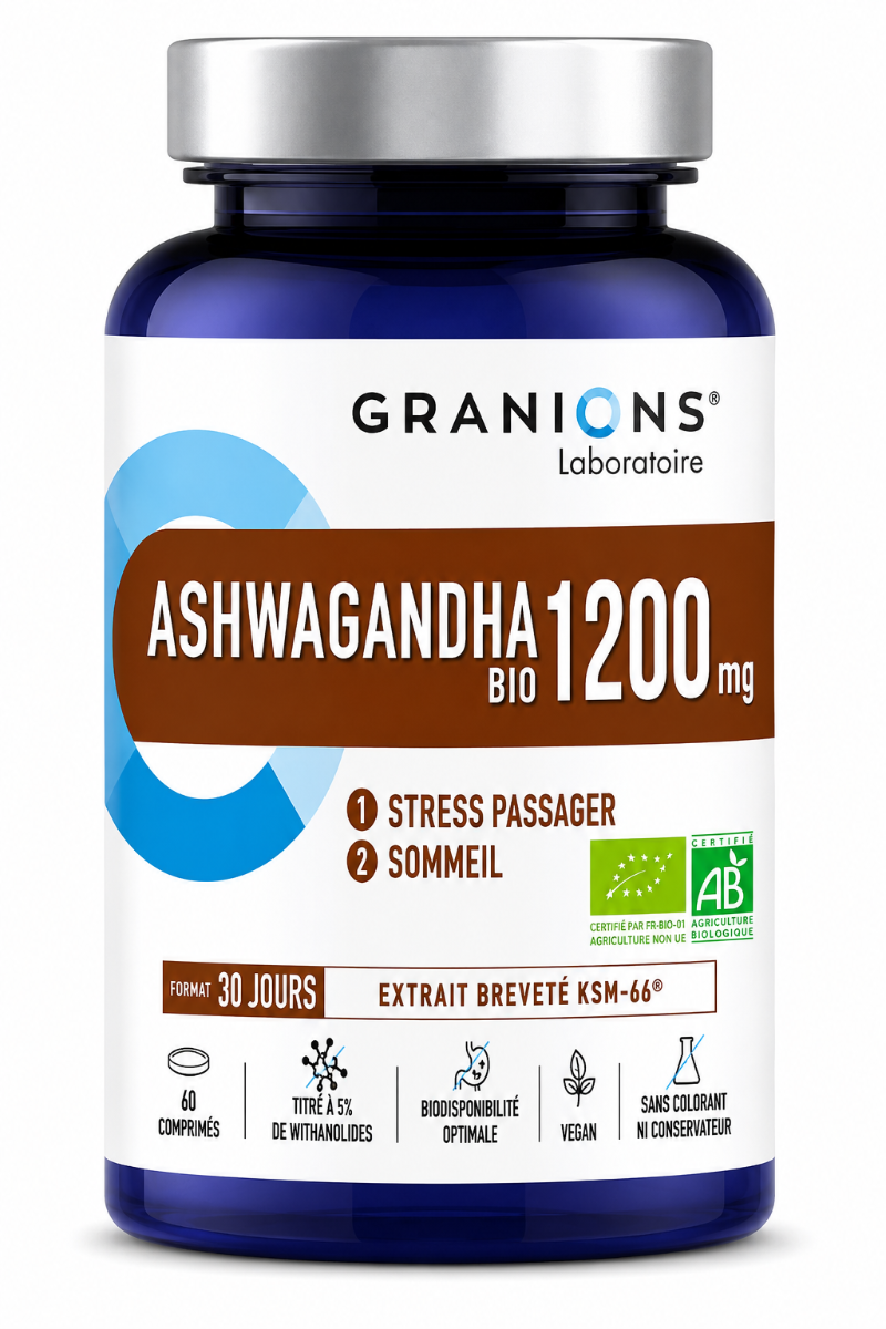 Ashwagandha Bio 1200 mg - 60 comprimés
