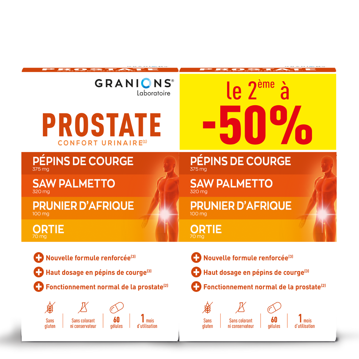 Lot de 2 Granions Prostate
