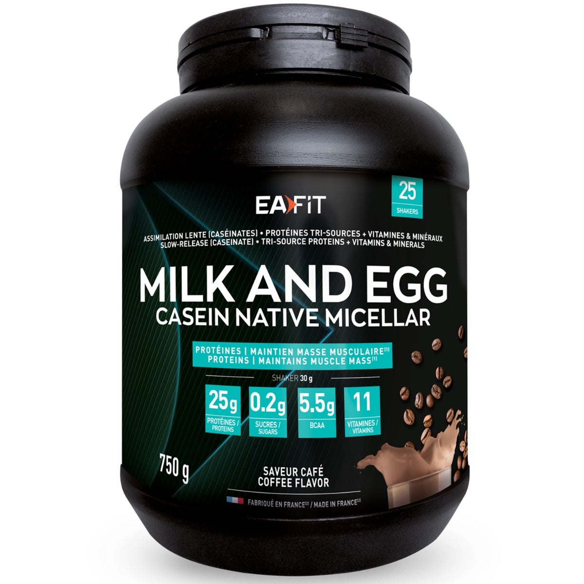 Eafit Femme Blanc Milk & Eggs 95 Micellaire Gout Cafe 750G - Image 4