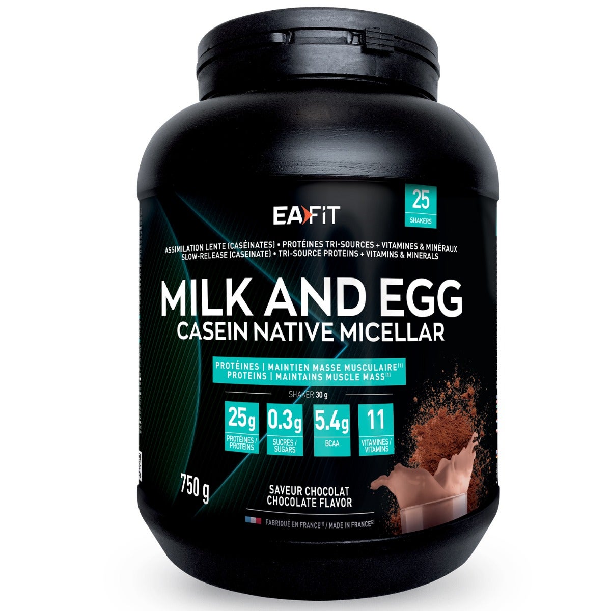 Ea Fit Milk & Egg 95 Poudre Protéinée Chocolat Nutrition Sportive - Image 5