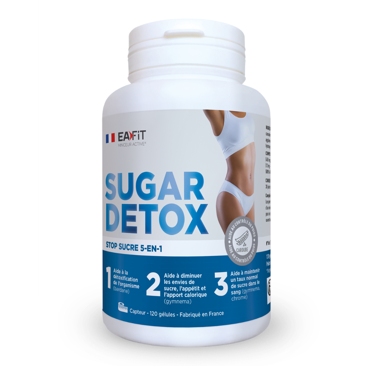 Ea Fit Femme Complément Alimentaire Sugar Detox Bleu Tu - Image 5