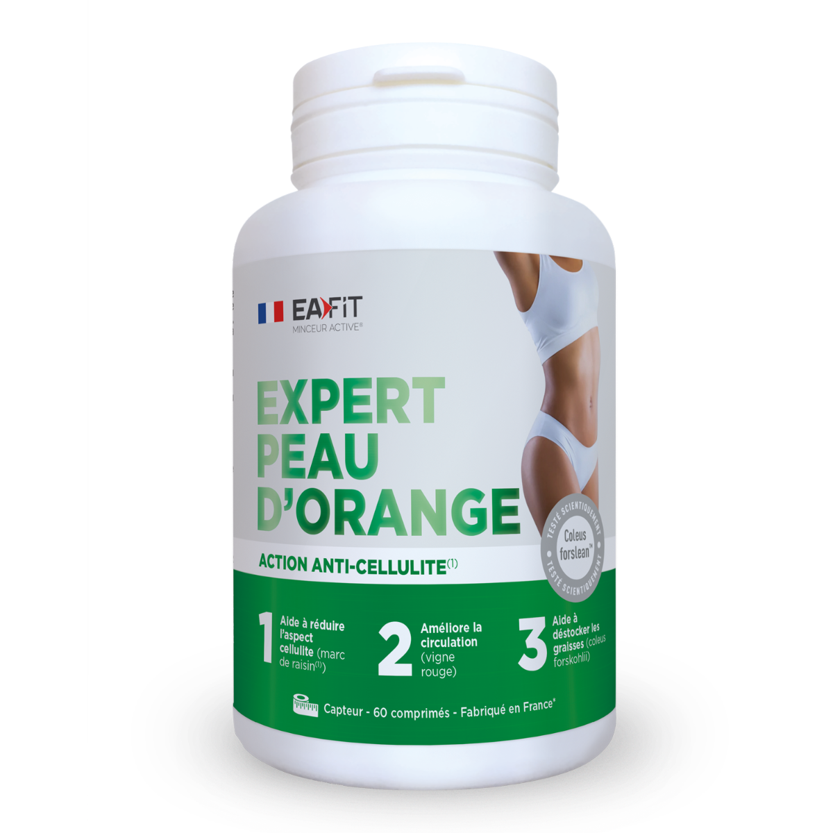 Ea Fit Femme Complément Alimentaire Expert Peau D'orange Blanc Tu - Image 4