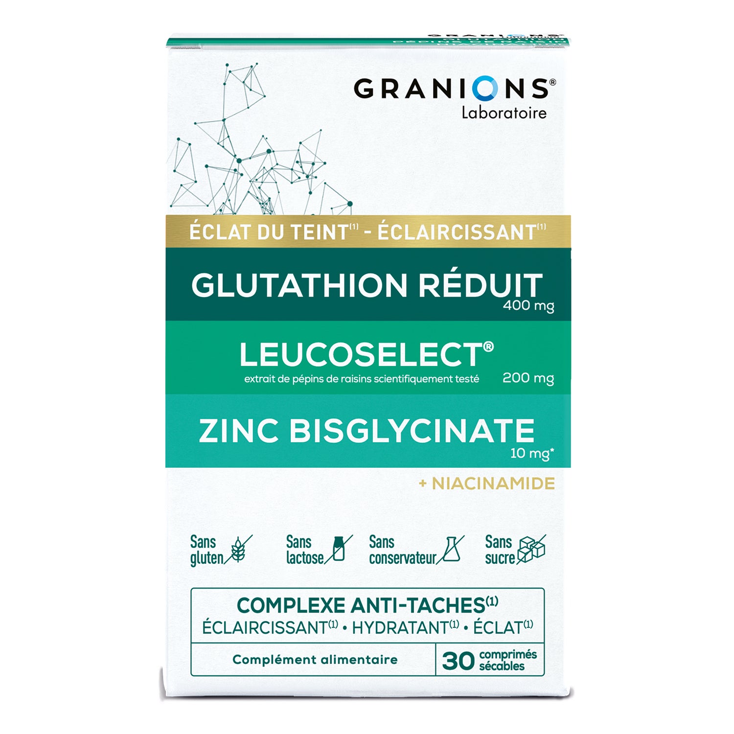 Granions Complexe Anti-Tâches Eclaircissant Éclat Et Hydratant 30 Comprimés - Image 3