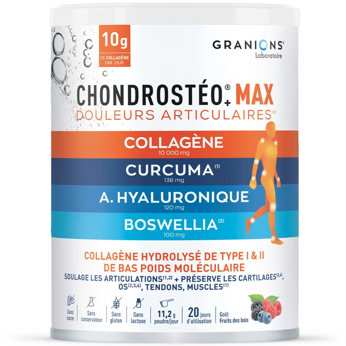 Granions Chondrostéo Max Collagène Poudre