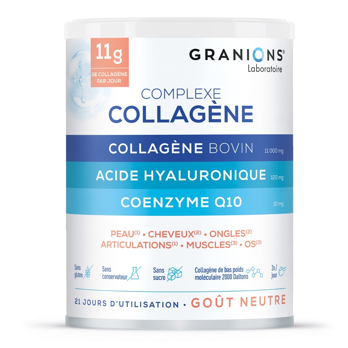 Joom Parasanteonline Granions Complexe Collagène Bovin Goût Neutre 242 G - Image 3