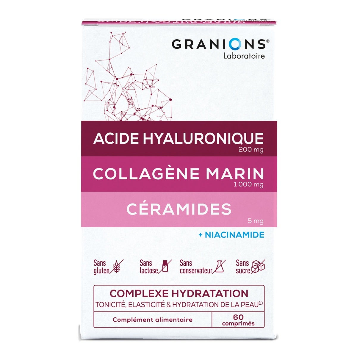 Joom Parasanteonline Granions Complexe Hydratation - Acide Hyaluronique + Collagène - 60 Comprimés - Image 4
