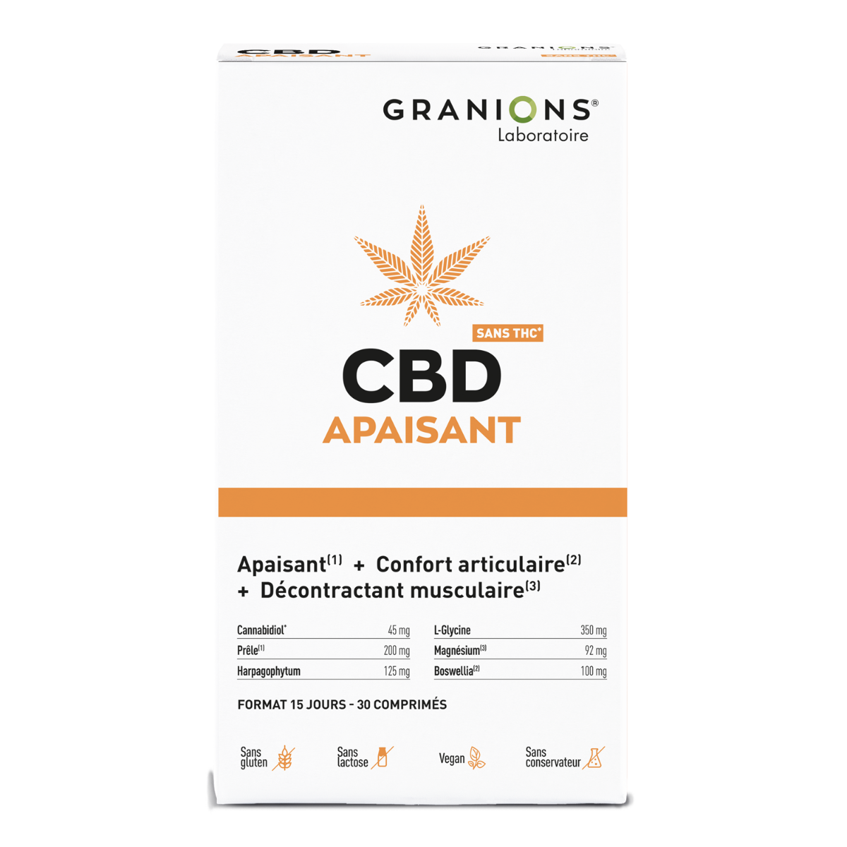 Comprimés CBD Apaisant