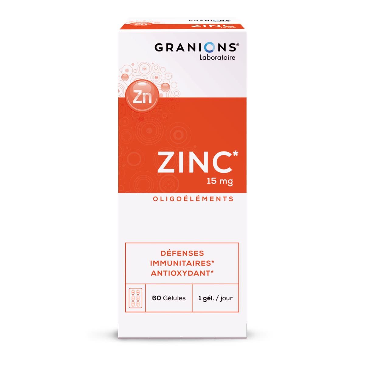 Granions Filles Gluconate De Zinc, 15 Mg, 60 Gélules, - Image 4