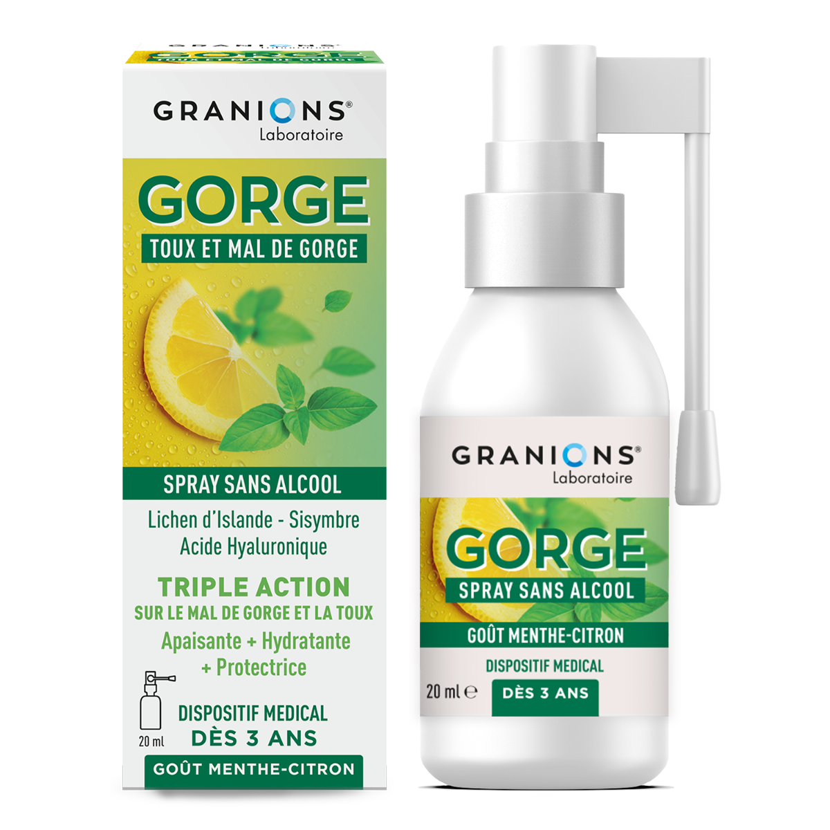 Granions Spray Gorge Toux Et Mal De Gorge 20Ml - Image 2