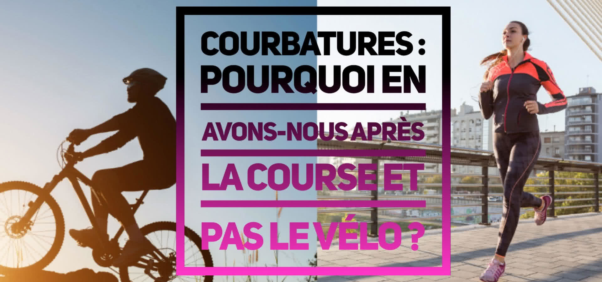 Courbatures : pourquoi on en a après la course et pas à vélo ?