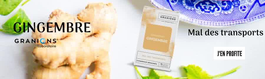 Le gingembre aide à lutter contre le mal des transports