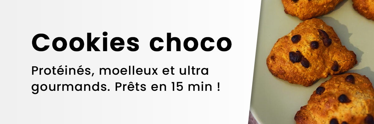 Recette de cookies protéinés chocolat noisette